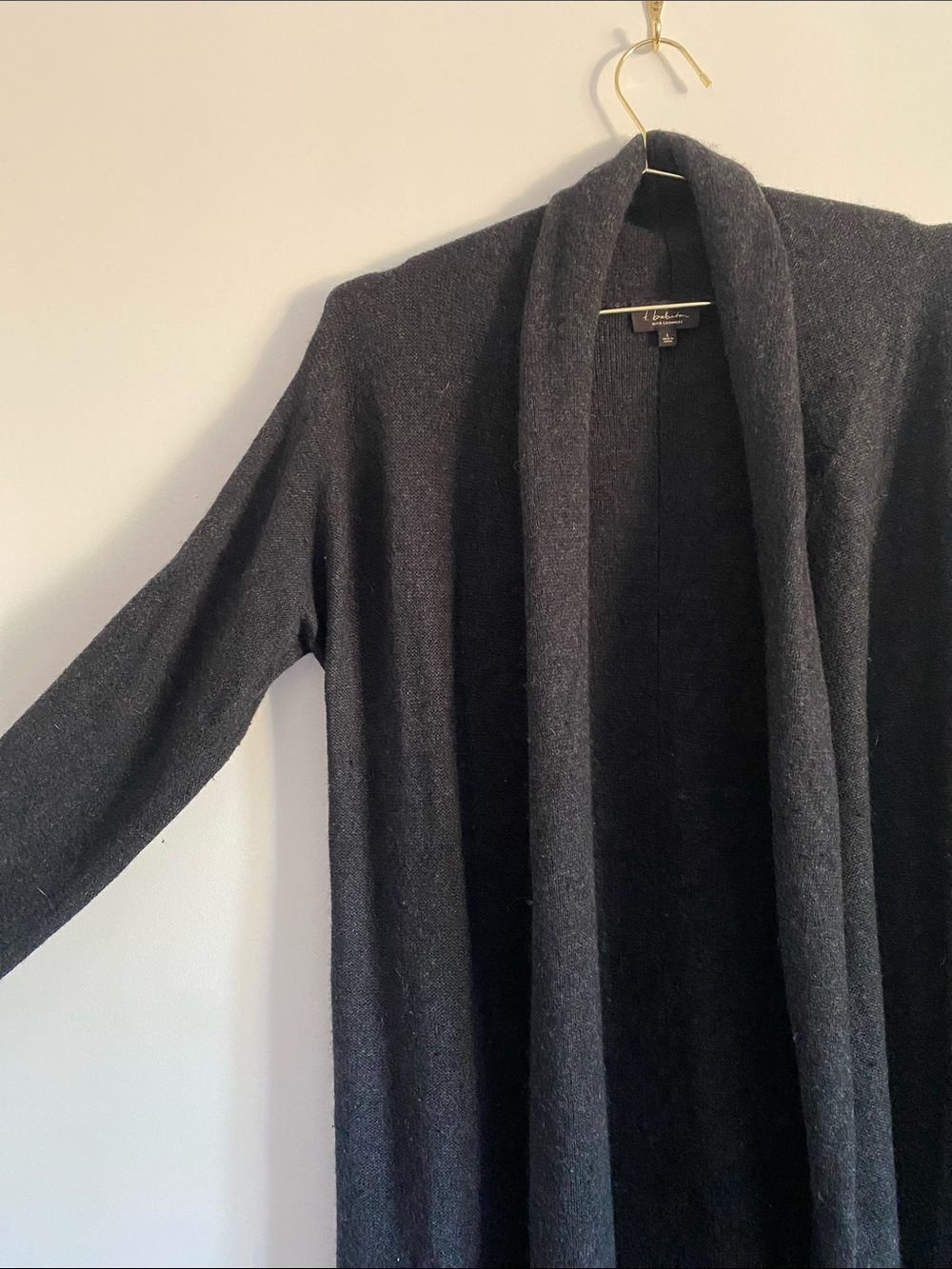 Merino + Cashmere Long Duster - Picture 5 of 7